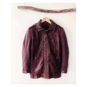 Andrew MARC leather Moto Jacket